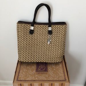 Brighton Straw Knit purse